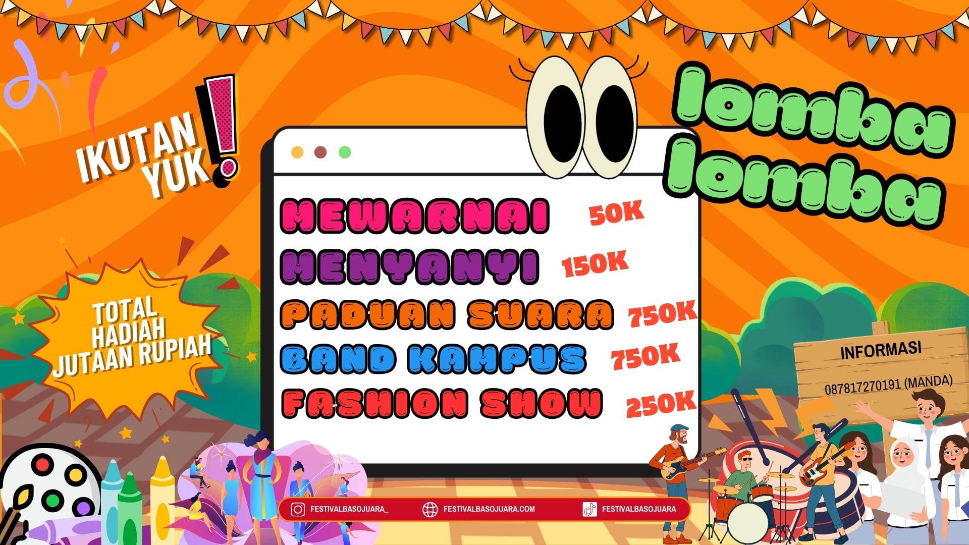 Pendaftaran lomba Festival Baso Juara 2025